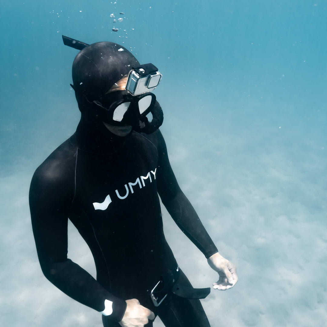 UMMY ダイビングマスク Shot(ショット) 全3色 GoProマウント付き フリーダイビング スピアフィッシング 魚突き スキンダイビング シュノーケリング