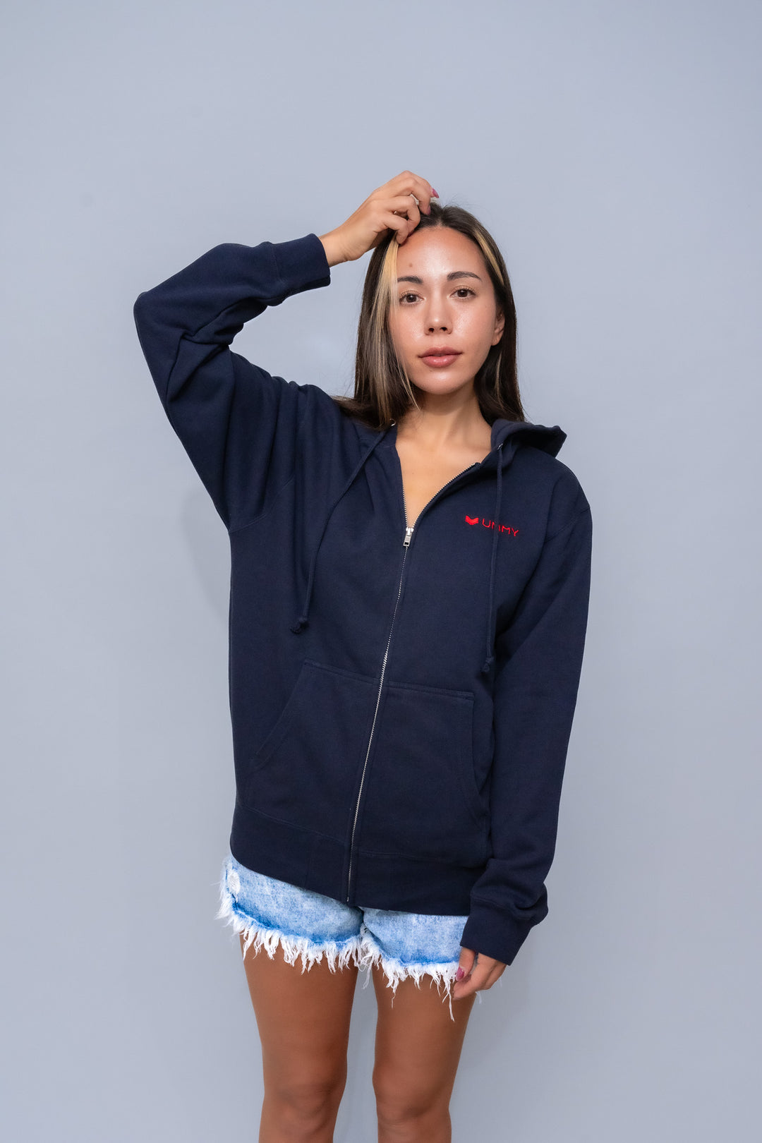 Sweat-shirt zip-up ummy 10 oz unisexe