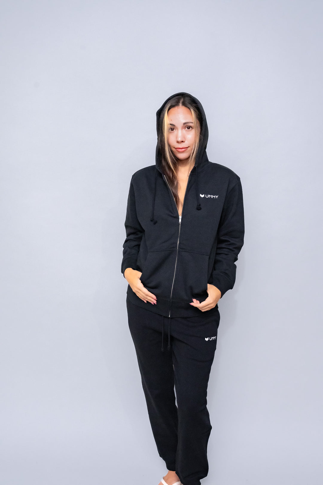 Sweat-shirt zip-up ummy 10 oz unisexe