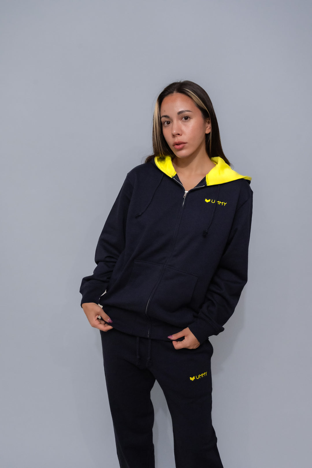 Sweat-shirt zip-up ummy 10 oz unisexe