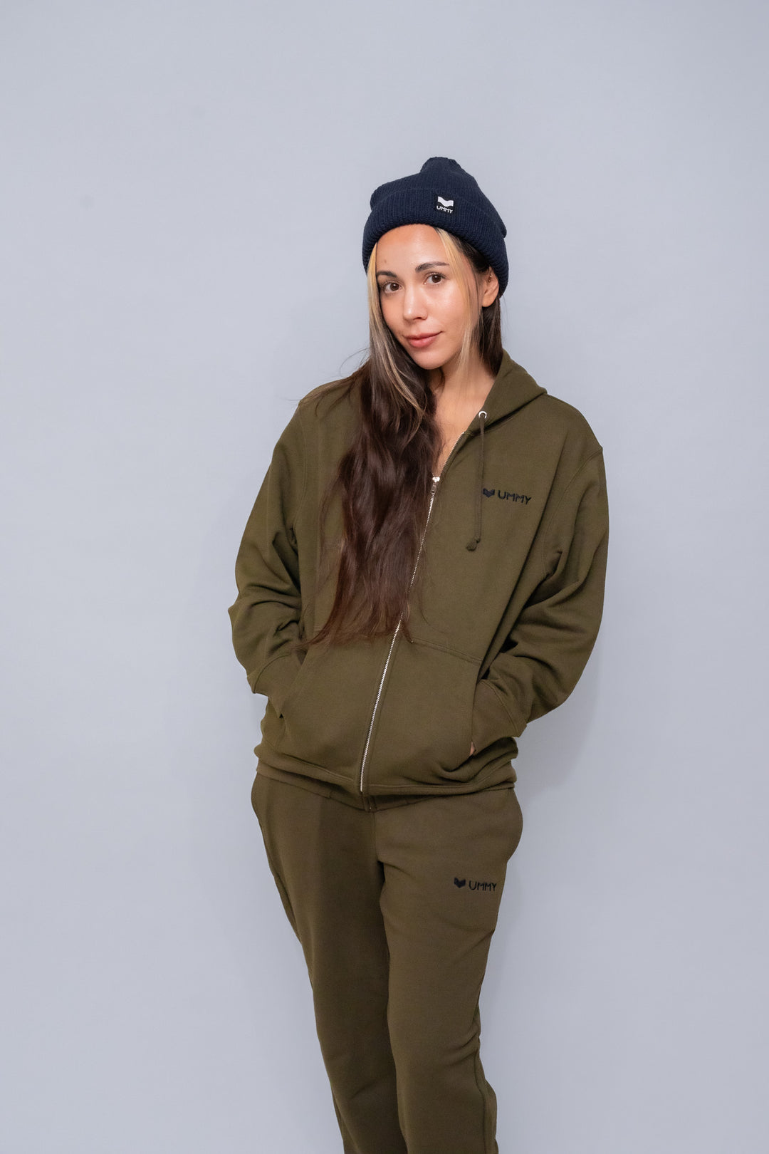 Sweat-shirt zip-up ummy 10 oz unisexe