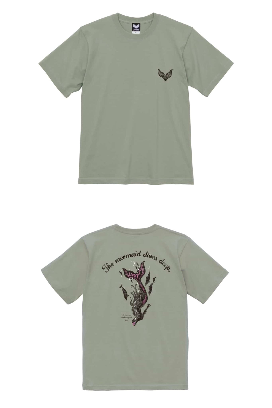 UMMY マーメイド 6.2オンス プレミアムTシャツ 全8カラー ユニセックス
