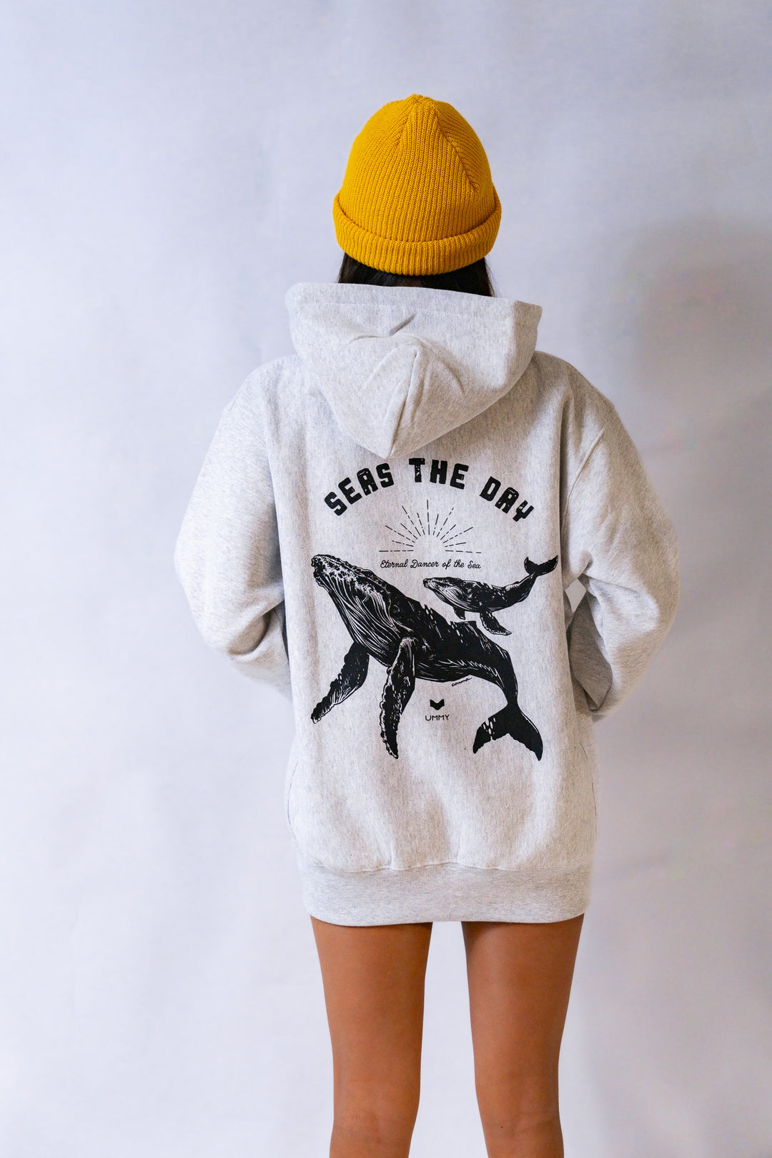 UMMY ホエール ヘビーウェイトフーディー 裏起毛 12オンス ユニセックス スウェット パーカー