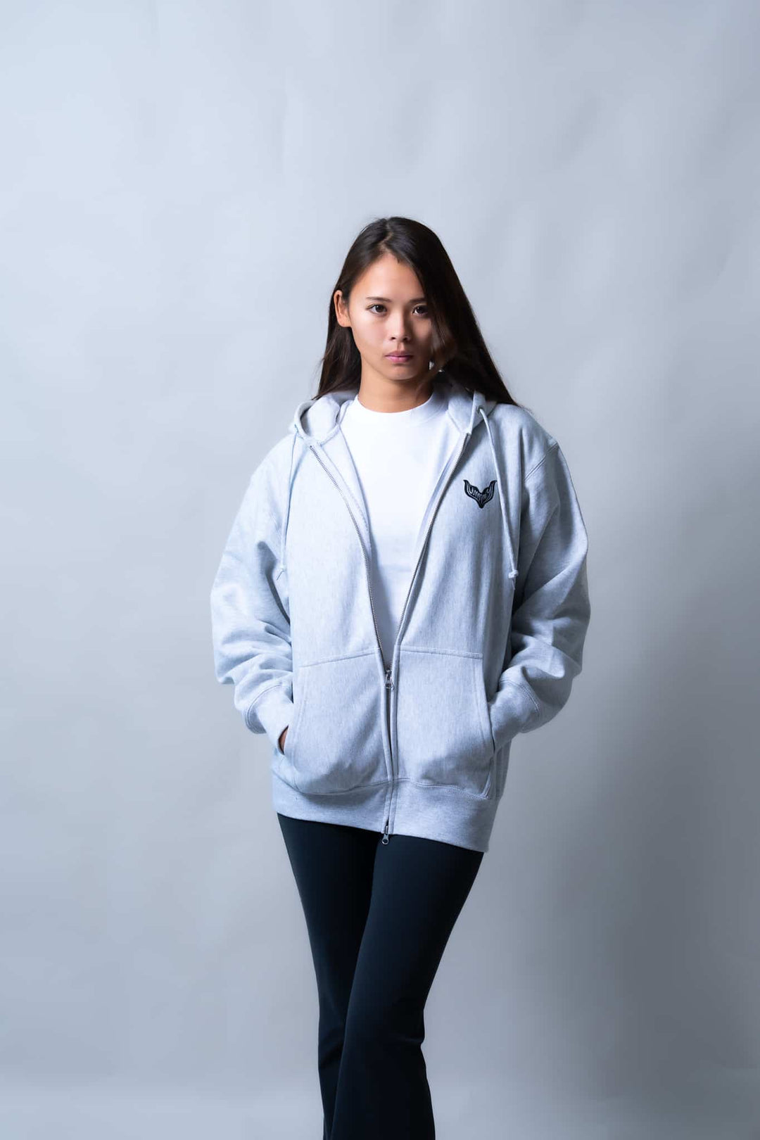 UMMY マーメイド ヘビーウェイトジップアップフーディー 裏起毛 12オンス ユニセックス スウェット パーカー