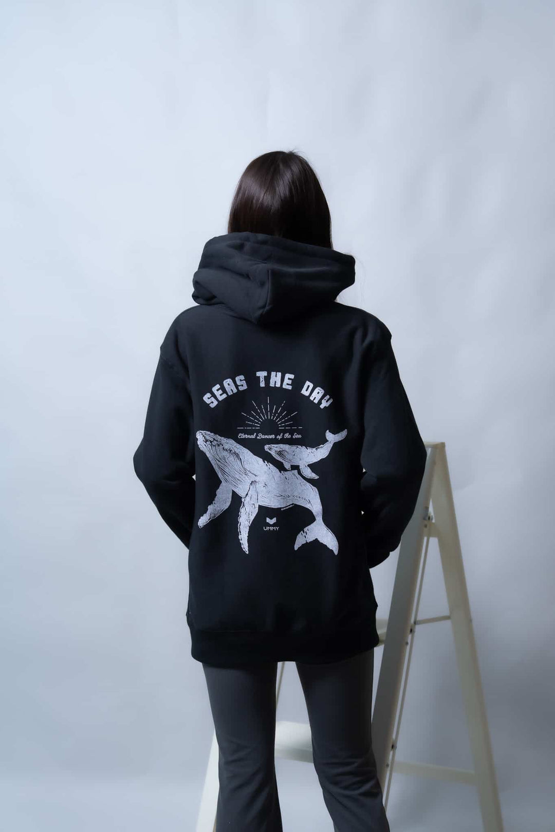 UMMY ホエール ヘビーウェイトフーディー 裏起毛 12オンス ユニセックス スウェット パーカー