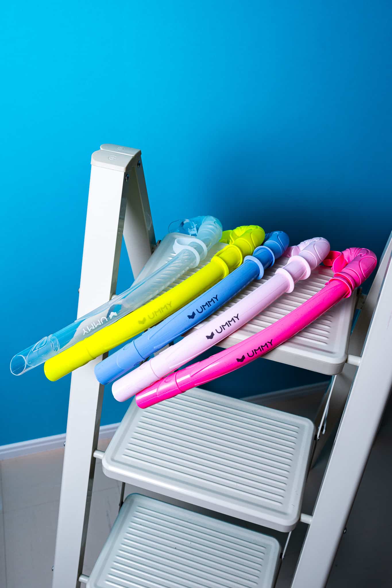 スピアフィッシング、スキンダイビング用セット UMMY ソフトシュノーケル 全5色 フリーダイビング スキンダイビング