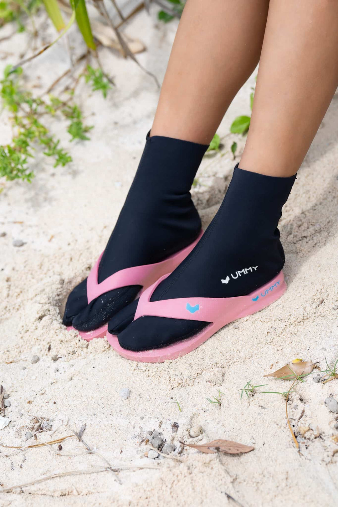 UMMY Diving Fin Socks Long 2mm Tabi Socks, 2 Colors, Diving Socks Marine Socks Freediving Skin Diving Snorkel Scuba Diving
