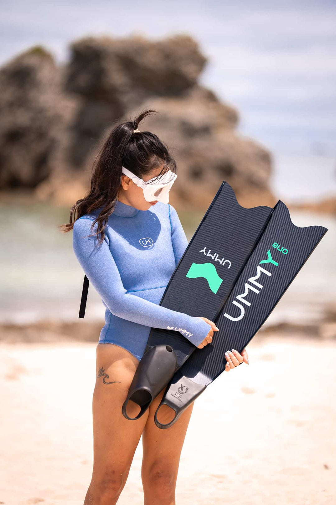 UMMY ONE Carbon Fins, 5 Colors, Diving Fins, Freediving, Skin Diving