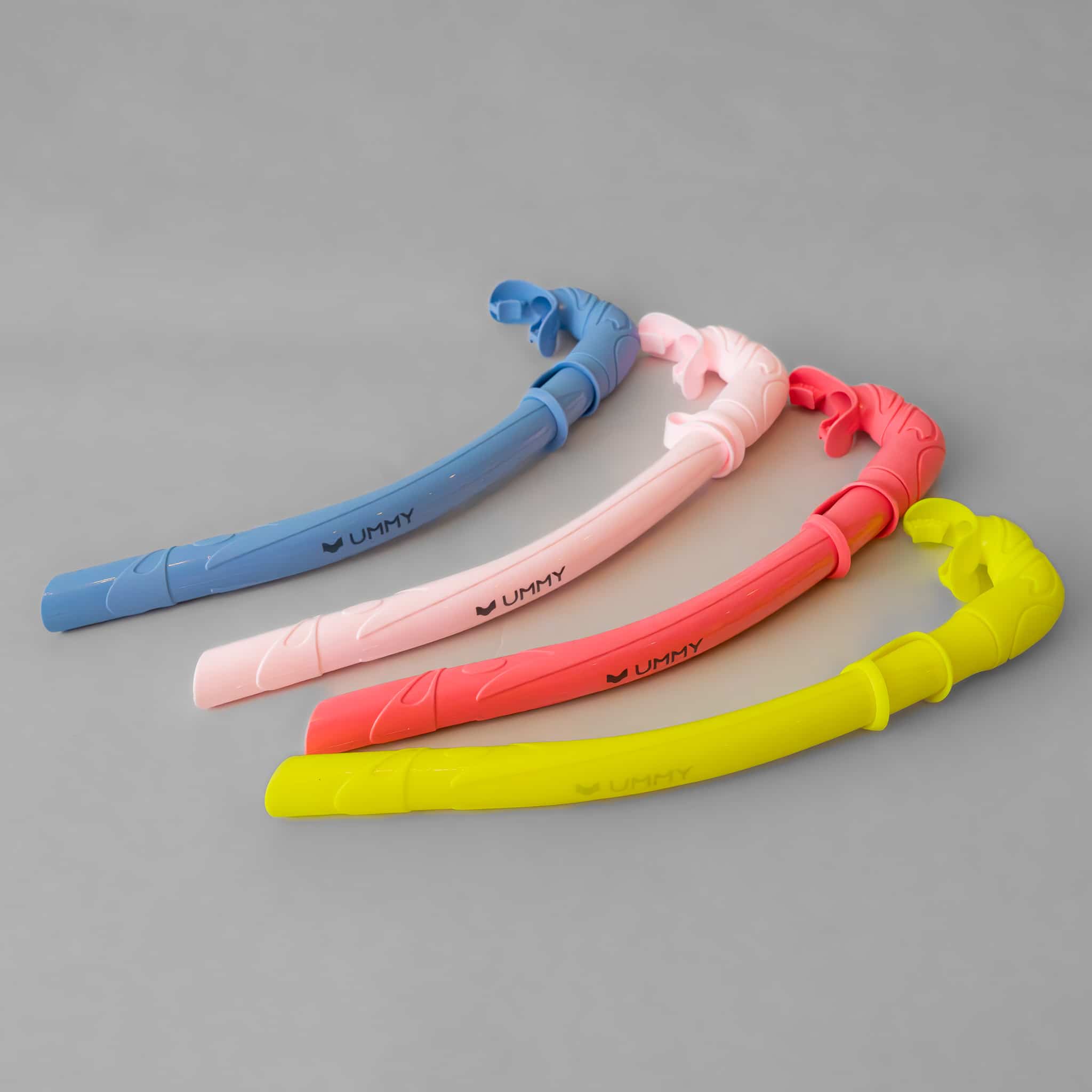 スピアフィッシング、スキンダイビング用セット UMMY ソフトシュノーケル 全5色 フリーダイビング スキンダイビング