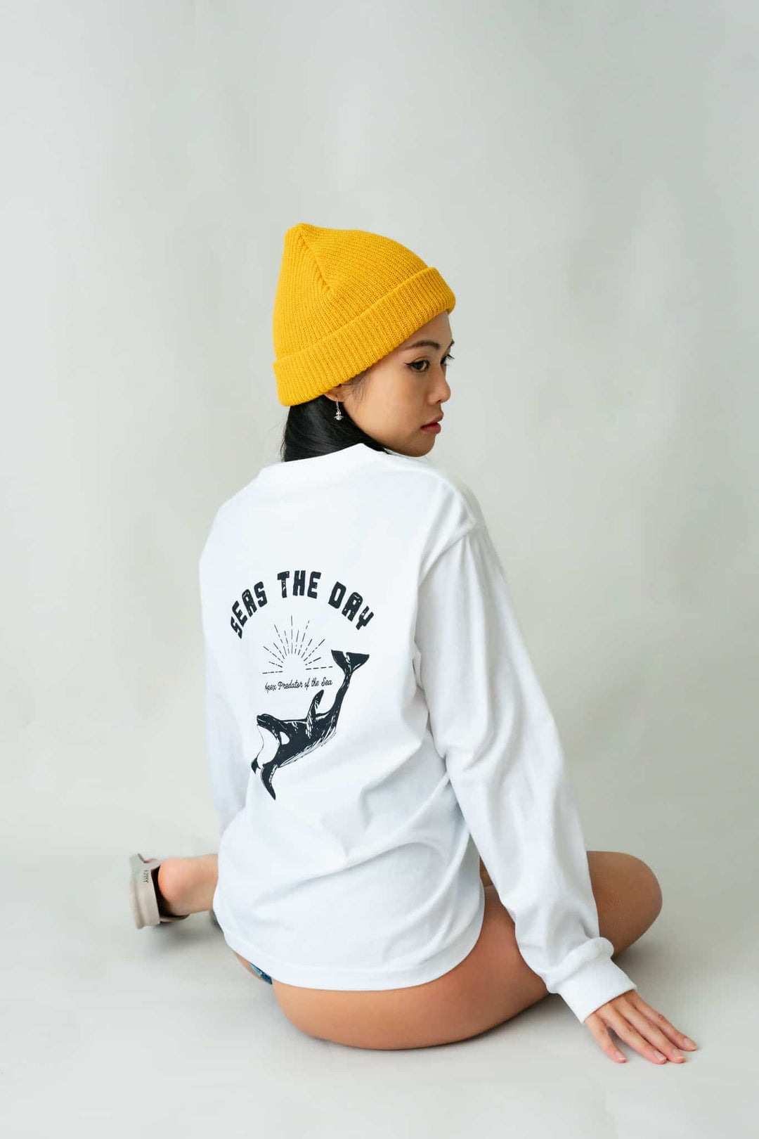 UMMY コットン Tシャツ Orca ユニセックス シャチ
