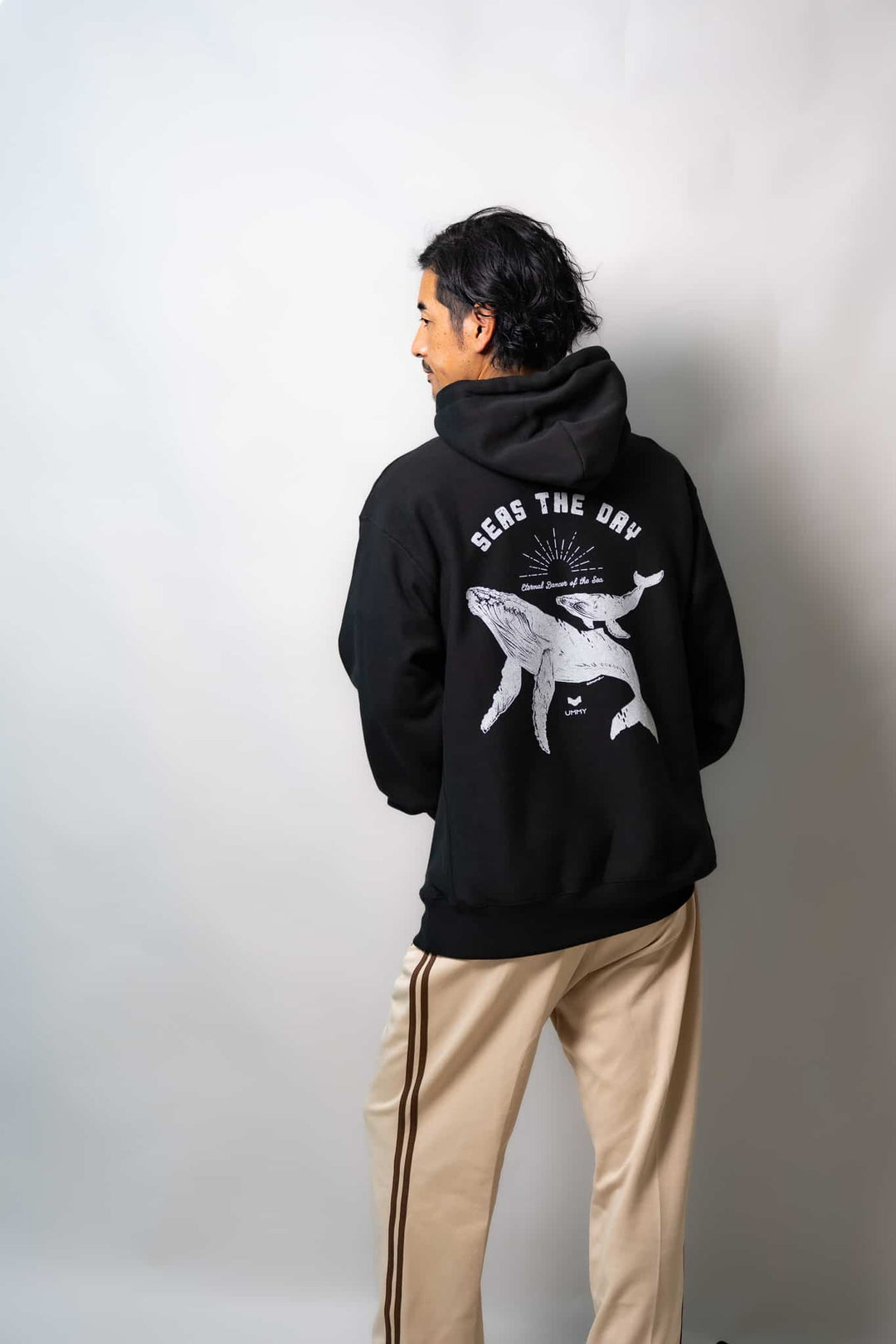 UMMY ホエール ヘビーウェイトフーディー 裏起毛 12オンス ユニセックス スウェット パーカー