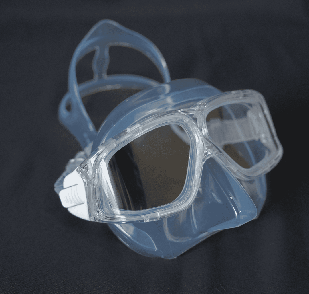 UMMY自由潜水面罩沙滩+全3色黑色白色透明自由潜水皮肤潜水浮潜潜水