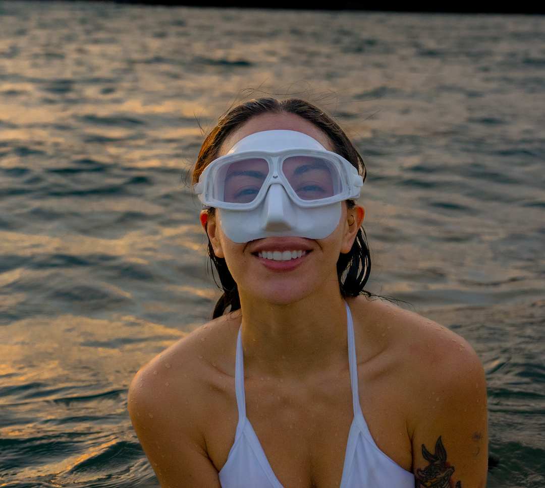 UMMY Free Diving Mask Beach + Toutes les 3 couleurs Noir Blanc Clear Free Diving Skin Diving Snorkeling Diving
