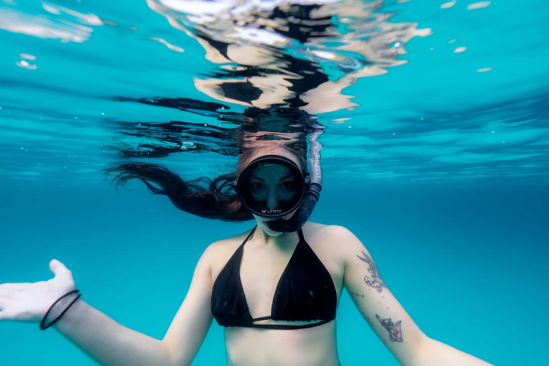 UMMY 椭圆形潜水面罩 Marine 全 3 色 自由潜水皮肤 潜水皮肤 潜水 水肺潜水 浮潜