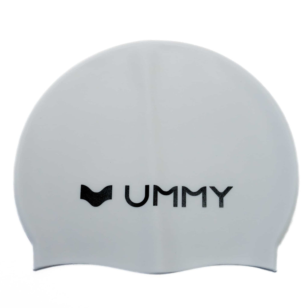 UMMY 游泳帽 2 色套装黑色白色自由潜水游泳